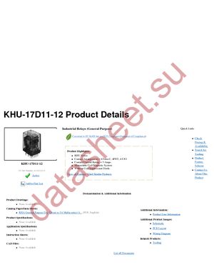 KHU-17D11-12 datasheet  